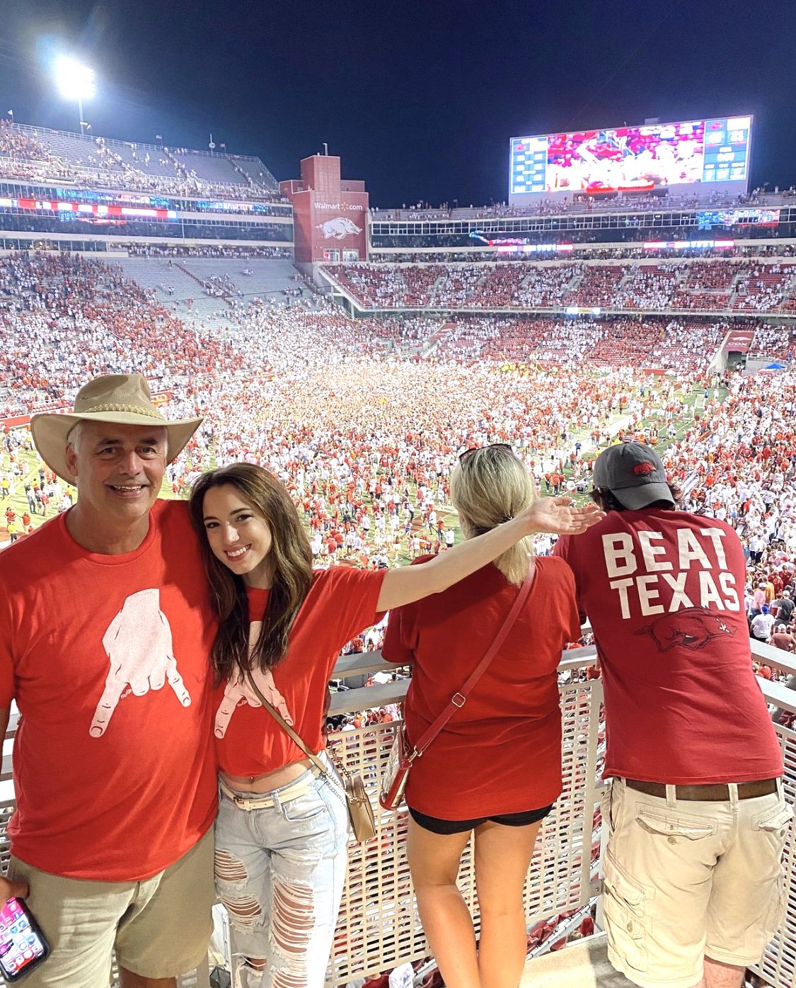 Beat Texas weekend, a packed Razorback Stadium