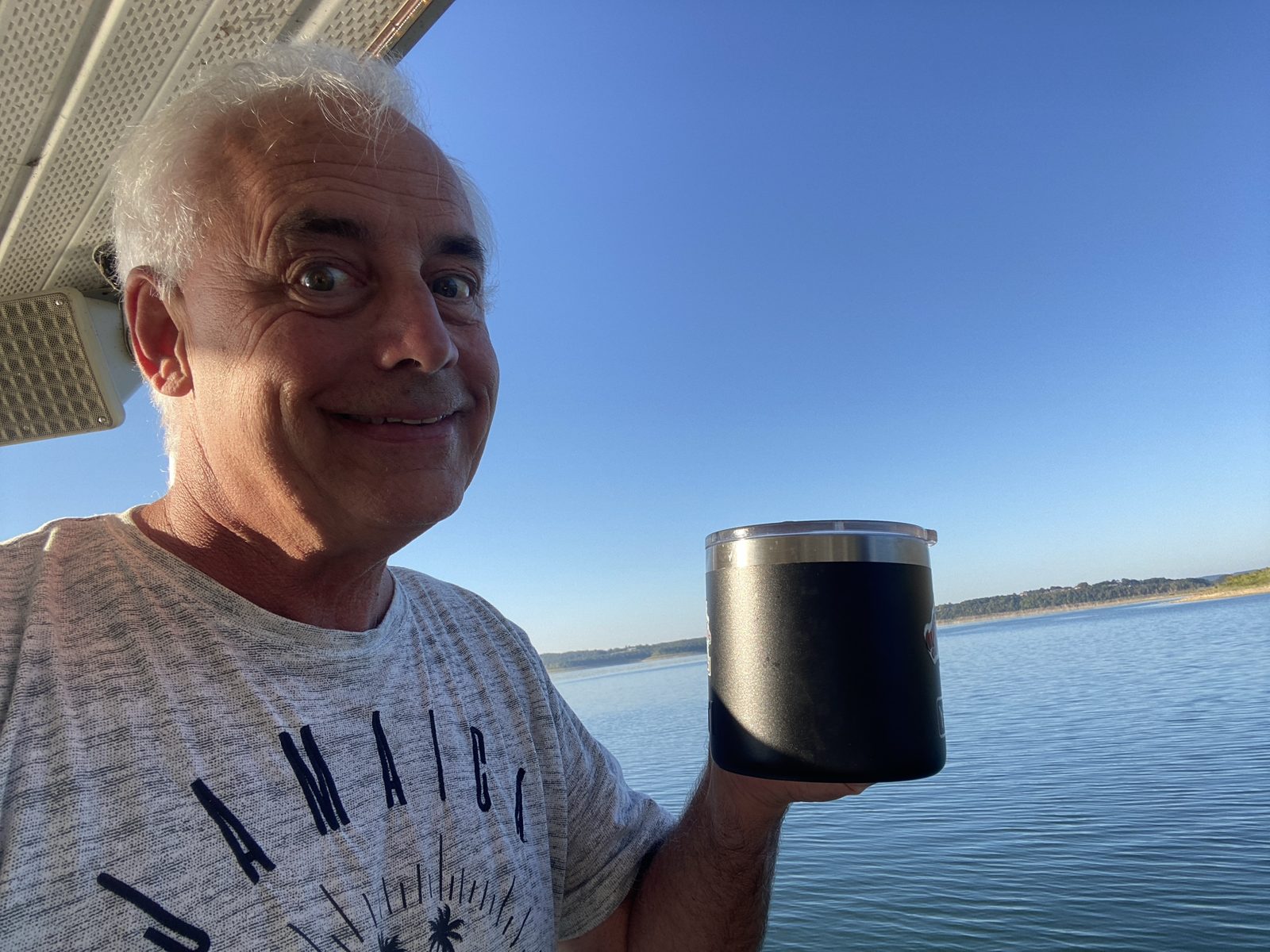 Coffee on the top deck